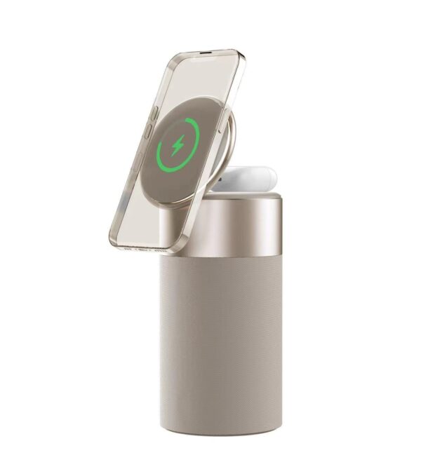 Magnetic wireless charging bluetooth speaker table lamp