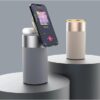 Magnetic wireless charging bluetooth speaker table lamp