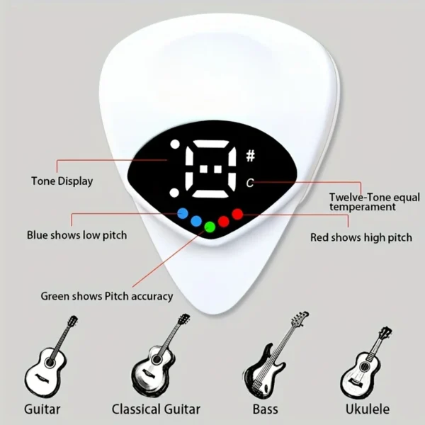 LED Guitar Tuner Pick