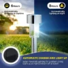 Modern Outdoor Garden Lights Solar-Powered Lanterns