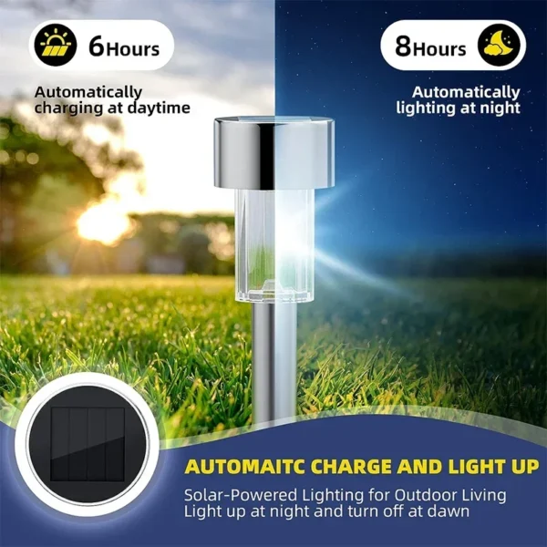 Modern Outdoor Garden Lights Solar-Powered Lanterns