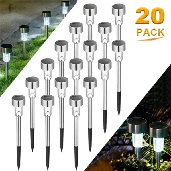 Modern Outdoor Garden Lights Solar-Powered Lanterns