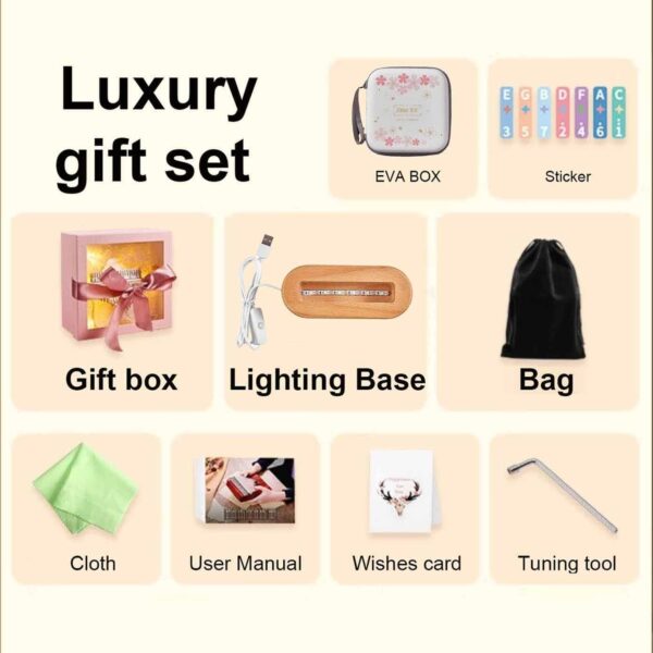 Thumb Piano Crystal Deluxe Set