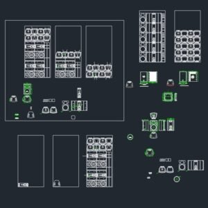 20models PA speaker cabinet drawing