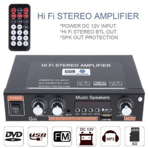 Car Audio Power Amplifier FM Radio Remote Controller