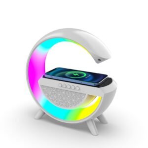 Smart LED Light bluetooth Speaker with wireless charger