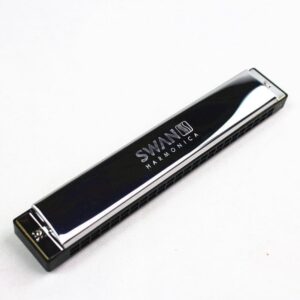 Swan Harmonica C Key 24 Holes Tremolo Mouth Organ Woodwind